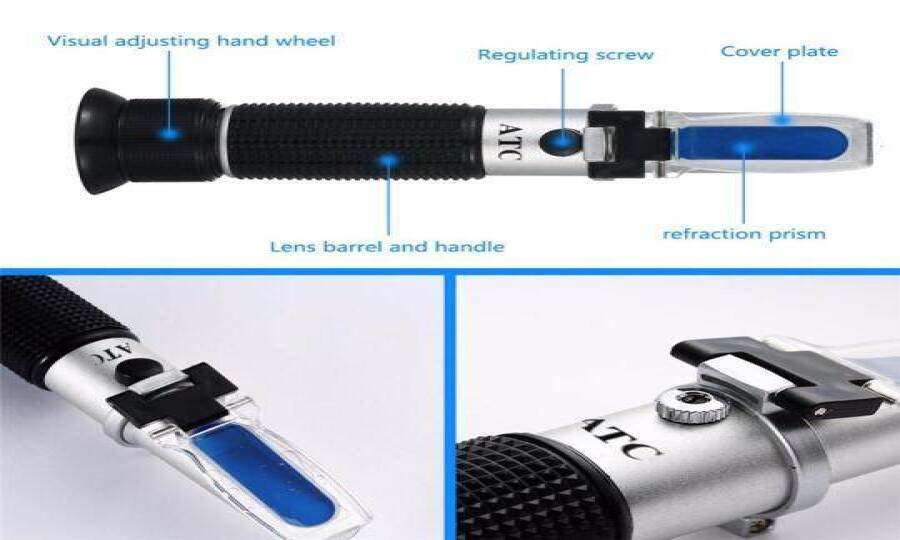 What is the minimum and maximum sample temperature for accurate measurement with a refractometer brix correction?